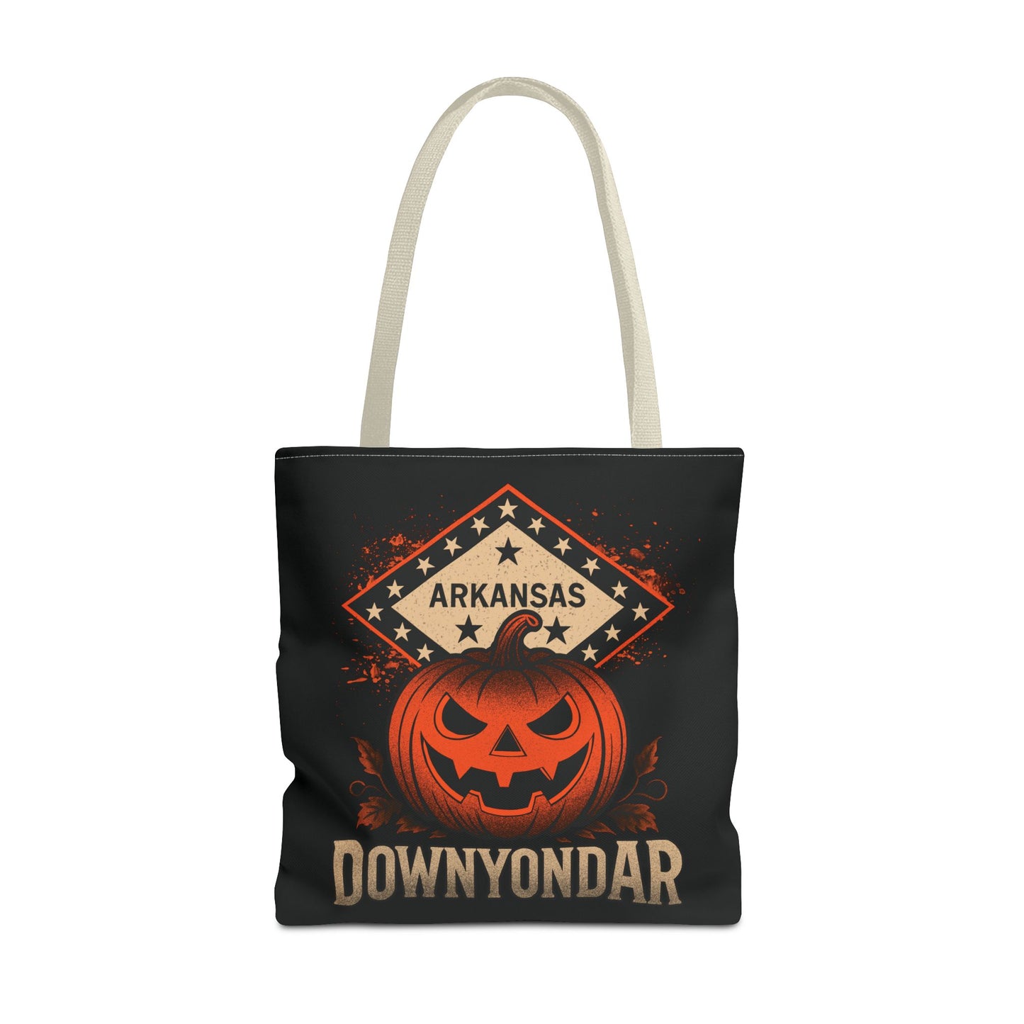DownYondAR Arkansas Pumpkin Tote Bag, Halloween Pumpkin Tote Bag, Spooky Tote, Fall Style, Trick or Treat Bag, Arkansas Theme, Autumn Festival