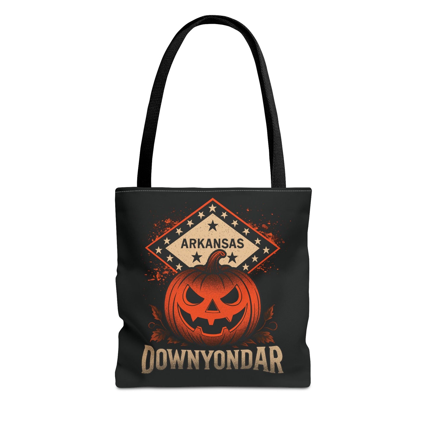 DownYondAR Arkansas Pumpkin Tote Bag, Halloween Pumpkin Tote Bag, Spooky Tote, Fall Style, Trick or Treat Bag, Arkansas Theme, Autumn Festival