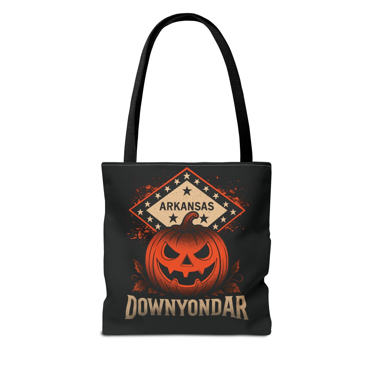DownYondAR Arkansas Pumpkin Tote Bag, Halloween Pumpkin Tote Bag, Spooky Tote, Fall Style, Trick or Treat Bag, Arkansas Theme, Autumn Festival