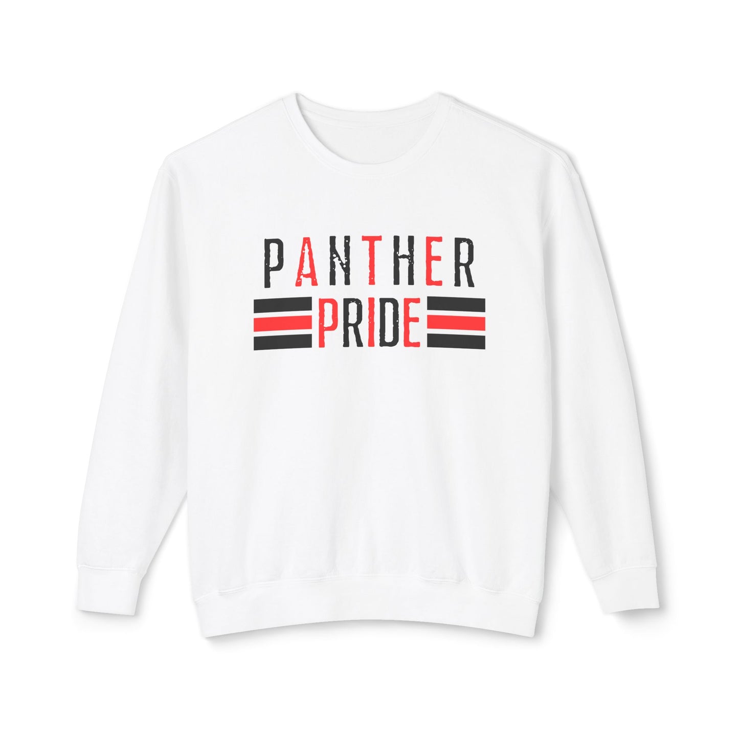 Cabot Panthers Varsity Stripe Comfort Colors Crewneck Sweatshirt – Unisex Fit