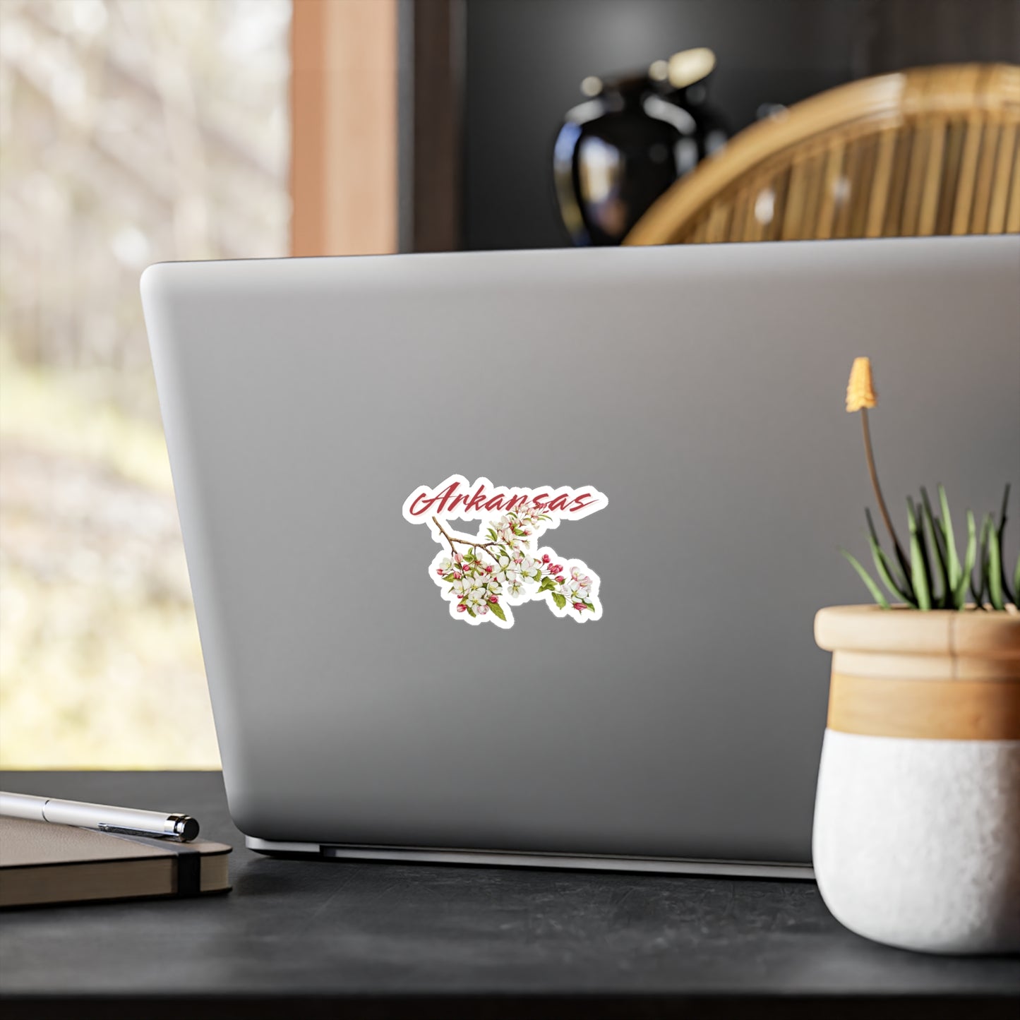 Arkansas Apple Blossom Vinyl Decal