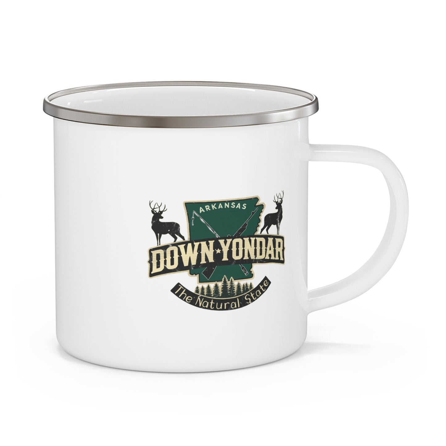 DownYondAR Arkansas Hunting Enamel Camping Mug