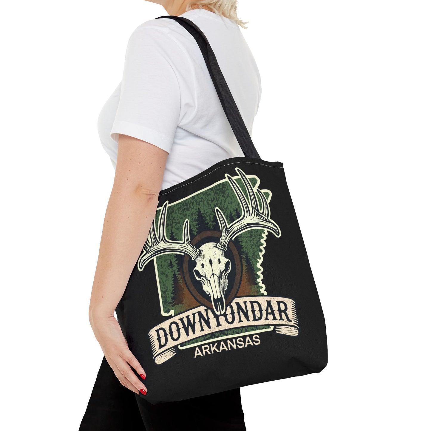 Deer Skull European Mount Arkansas Hunting Tote Bag