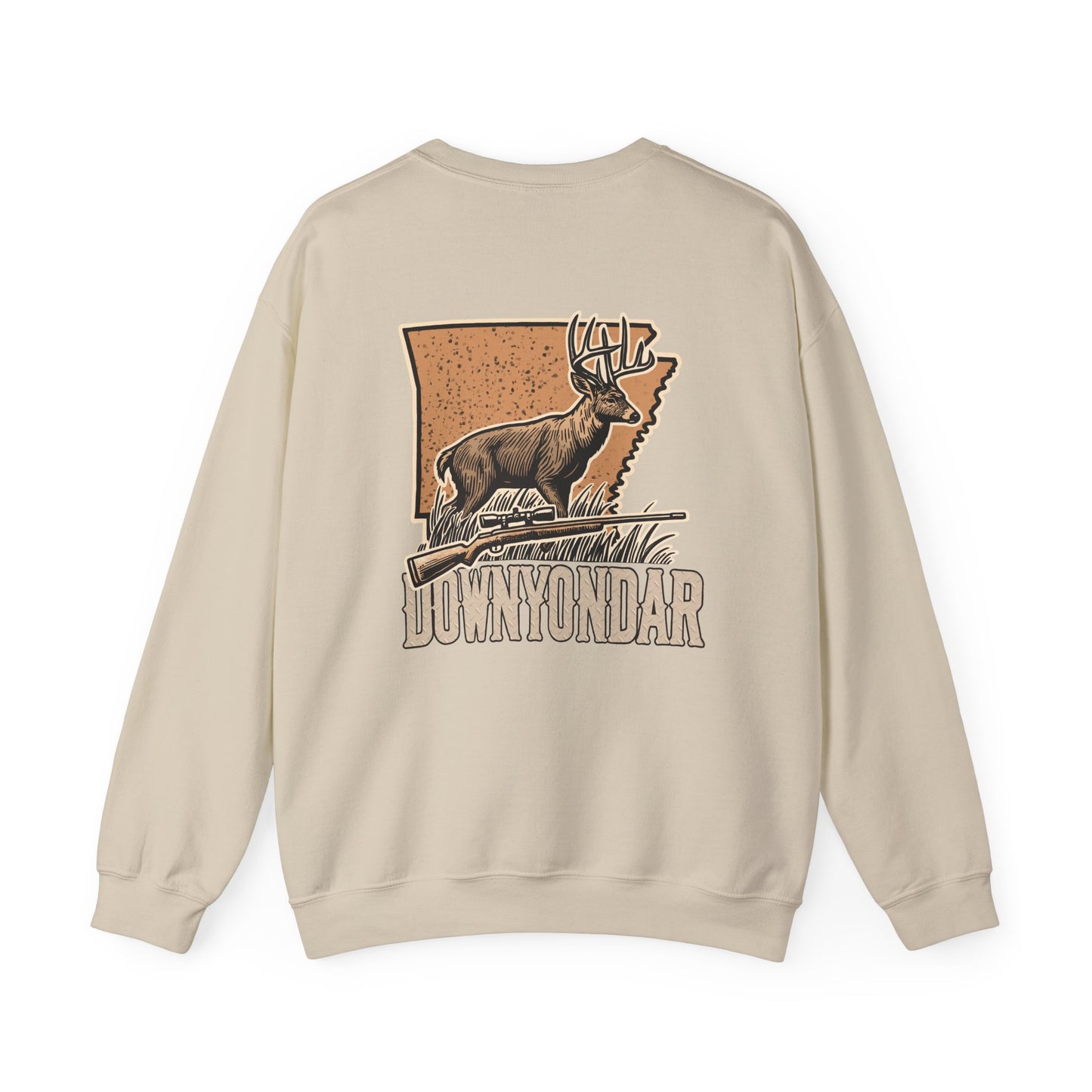 DownYondAR Arkansas Whitetail Deer Unisex Heavy Blend™ Crewneck Sweatshirt