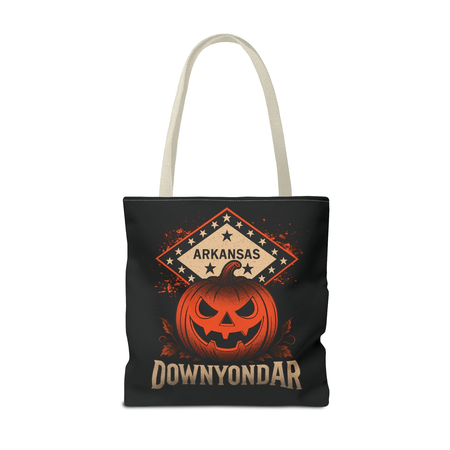 DownYondAR Arkansas Pumpkin Tote Bag, Halloween Pumpkin Tote Bag, Spooky Tote, Fall Style, Trick or Treat Bag, Arkansas Theme, Autumn Festival