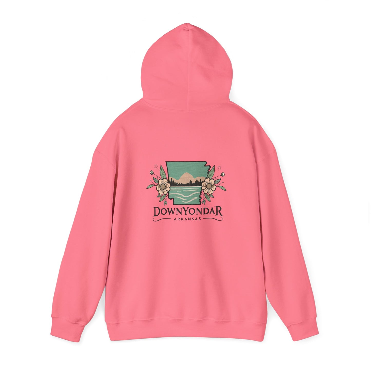 DownYondAR Arkansas Natural State Floral Unisex Heavy Blend™ Hooded Sweatshirt