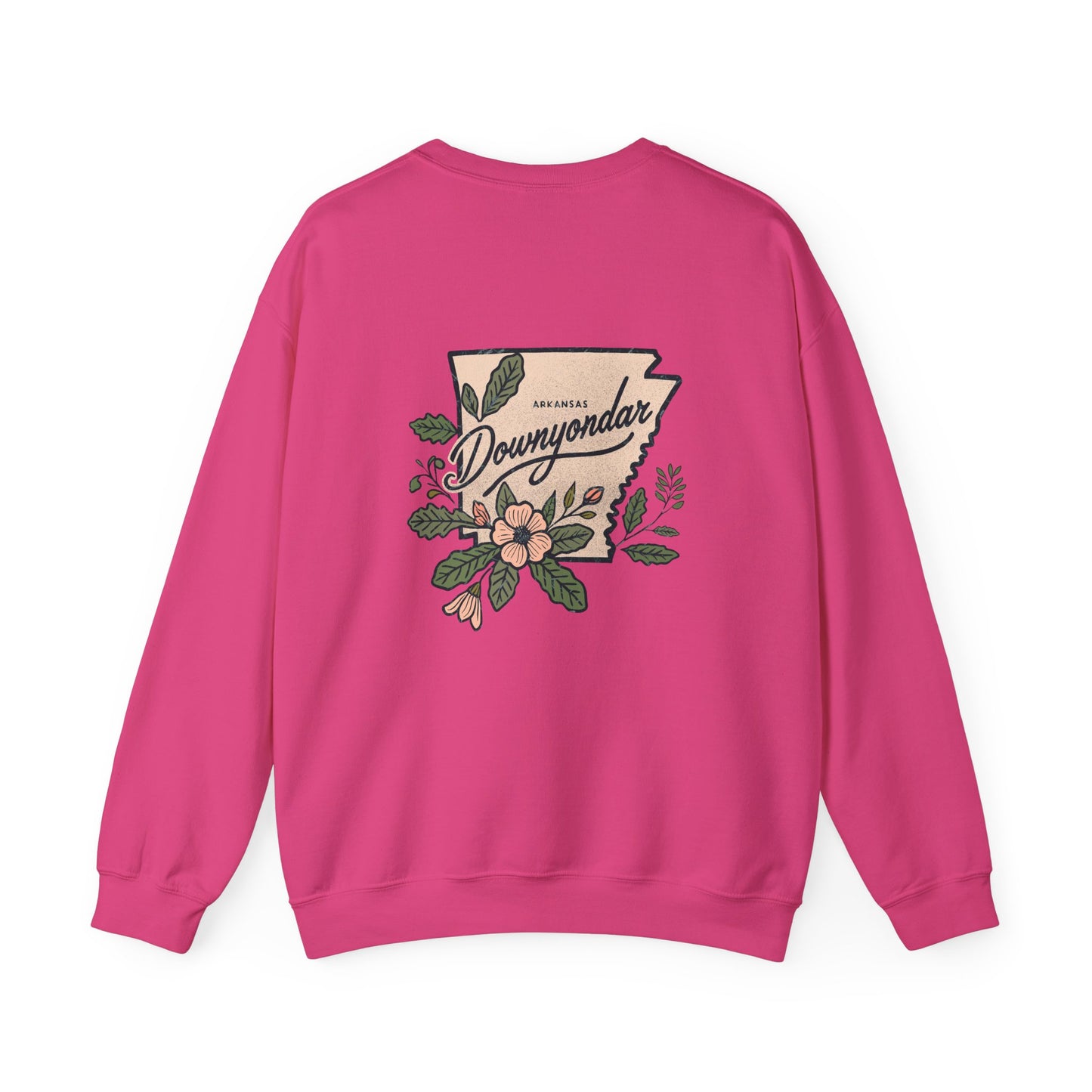 DownYondAR Floral Natural State Unisex Heavy Blend™ Crewneck Sweatshirt