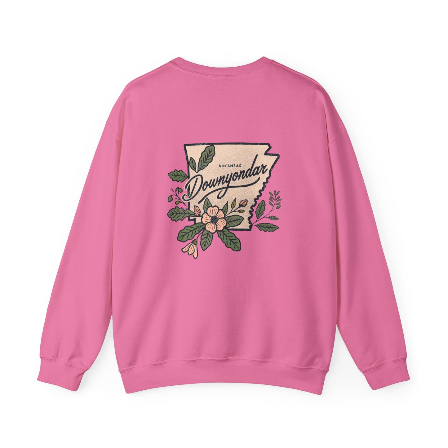 DownYondAR Floral Natural State Unisex Heavy Blend™ Crewneck Sweatshirt