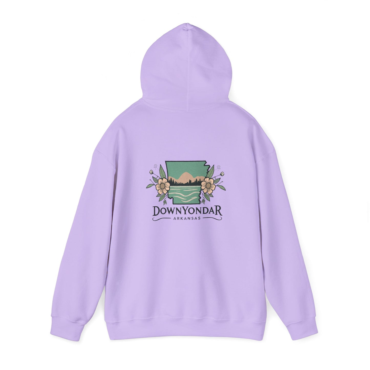 DownYondAR Arkansas Natural State Floral Unisex Heavy Blend™ Hooded Sweatshirt