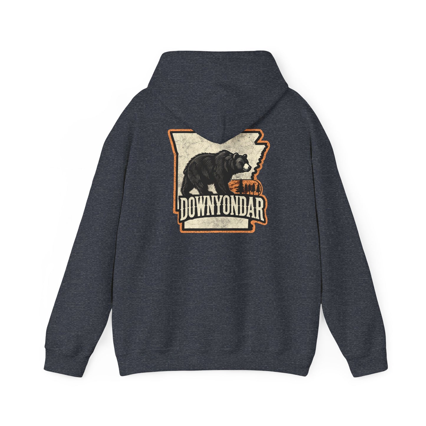 DownYondAR Arkansas Black Bear Unisex Heavy Blend™ Hooded Sweatshirt