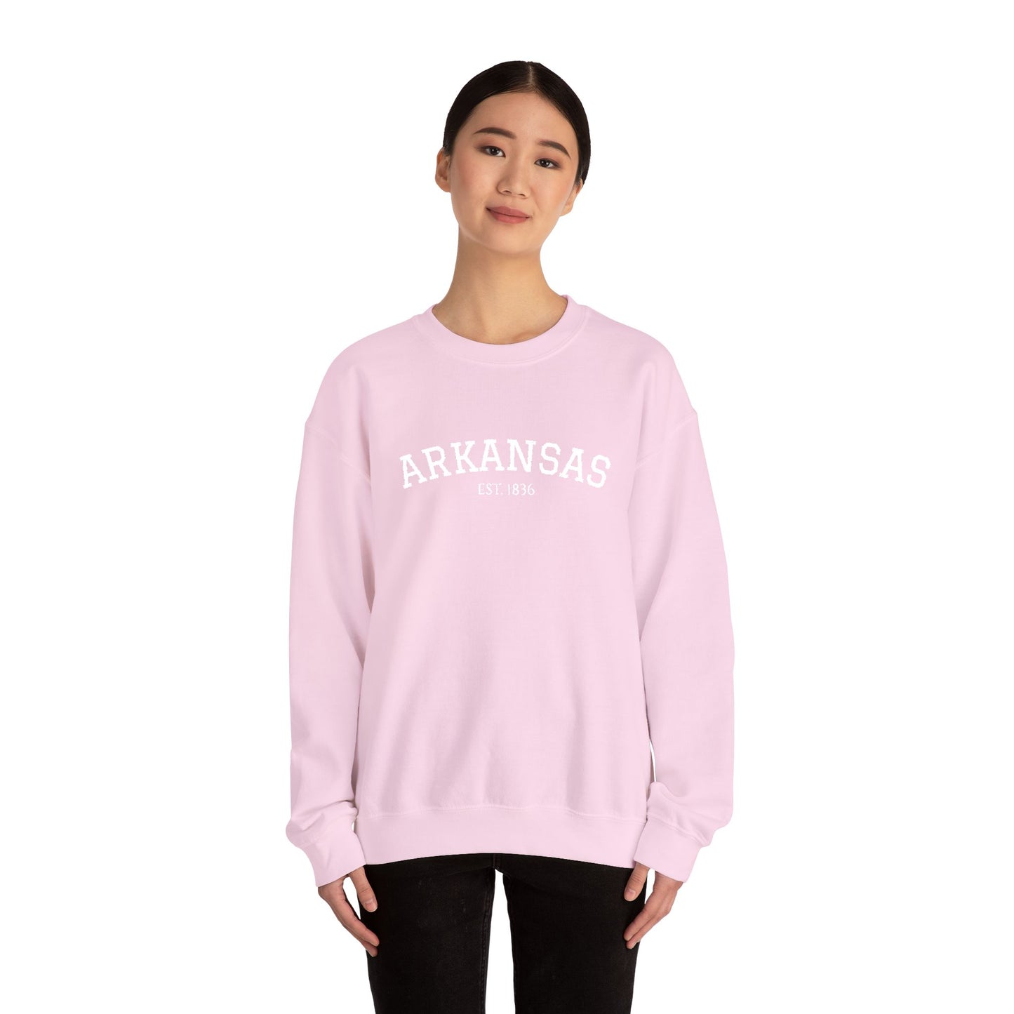 Arkansas Vintage Crewneck Sweatshirt — Classic State Pride Pullover