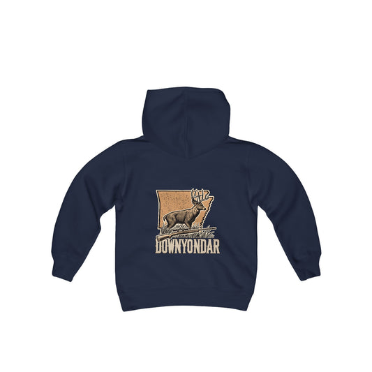 DownYondAR Whitetail Deer Youth Heavy Blend Hooded Sweatshirt