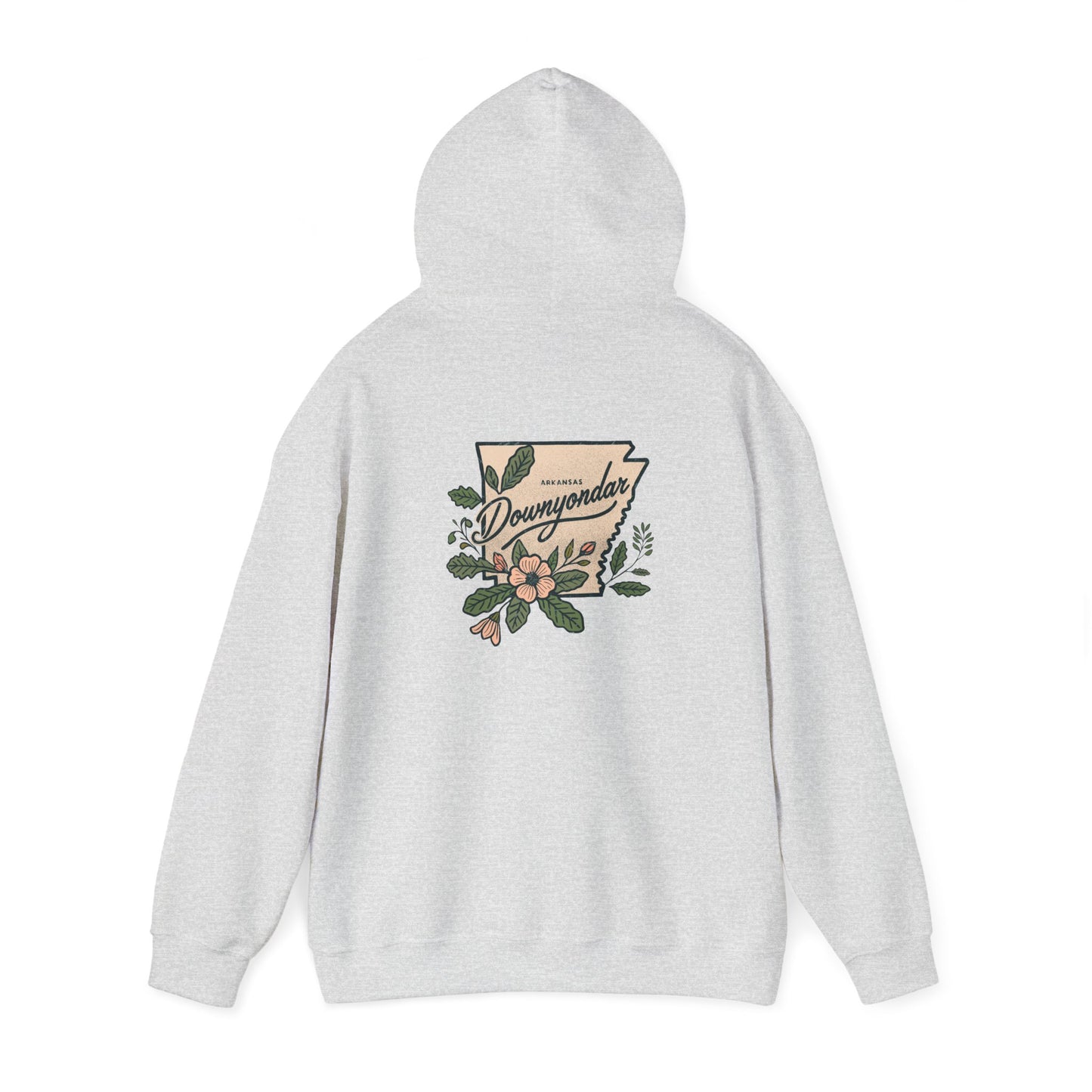 DownYondAR Floral Natural State Unisex Heavy Blend™ Hooded Sweatshirt