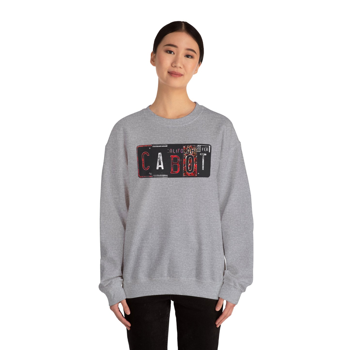 Cabot, Arkansas License Plate Crewneck Sweatshirt