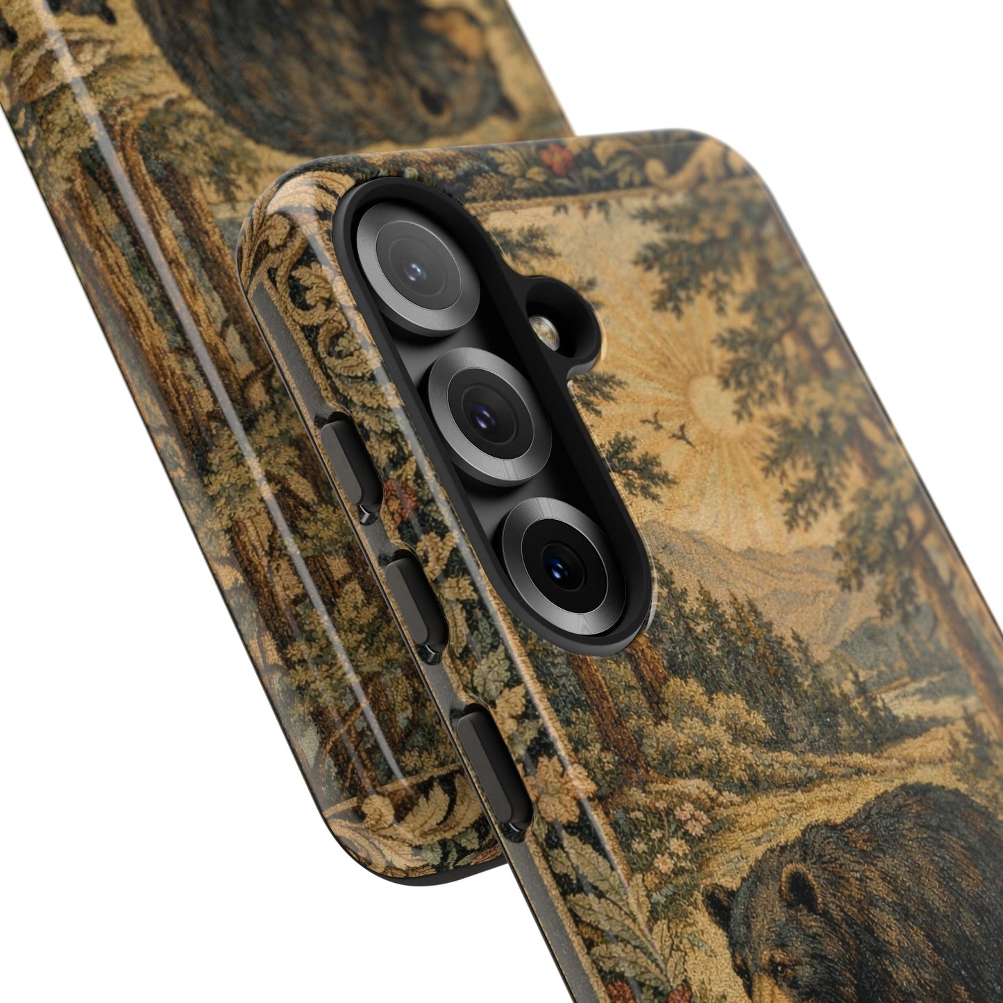 The Bear State Arkansas Vintage Forest Tough Phone Case for Samsung Galaxy Phones