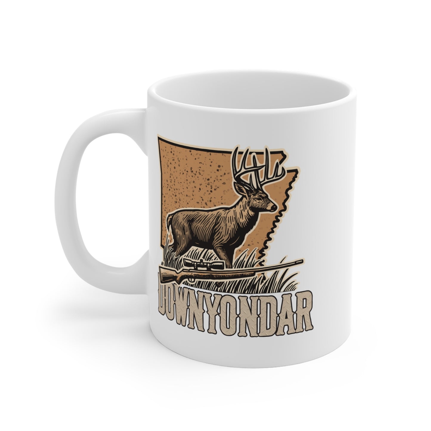 DownYondAR Whitetail Deer Ceramic Mug 11oz