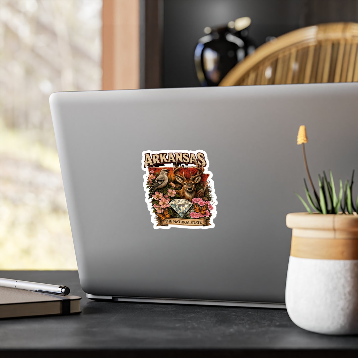 Arkansas Heritage Nature Sticker — 'The Natural State' Kiss-Cut Vinyl Decal