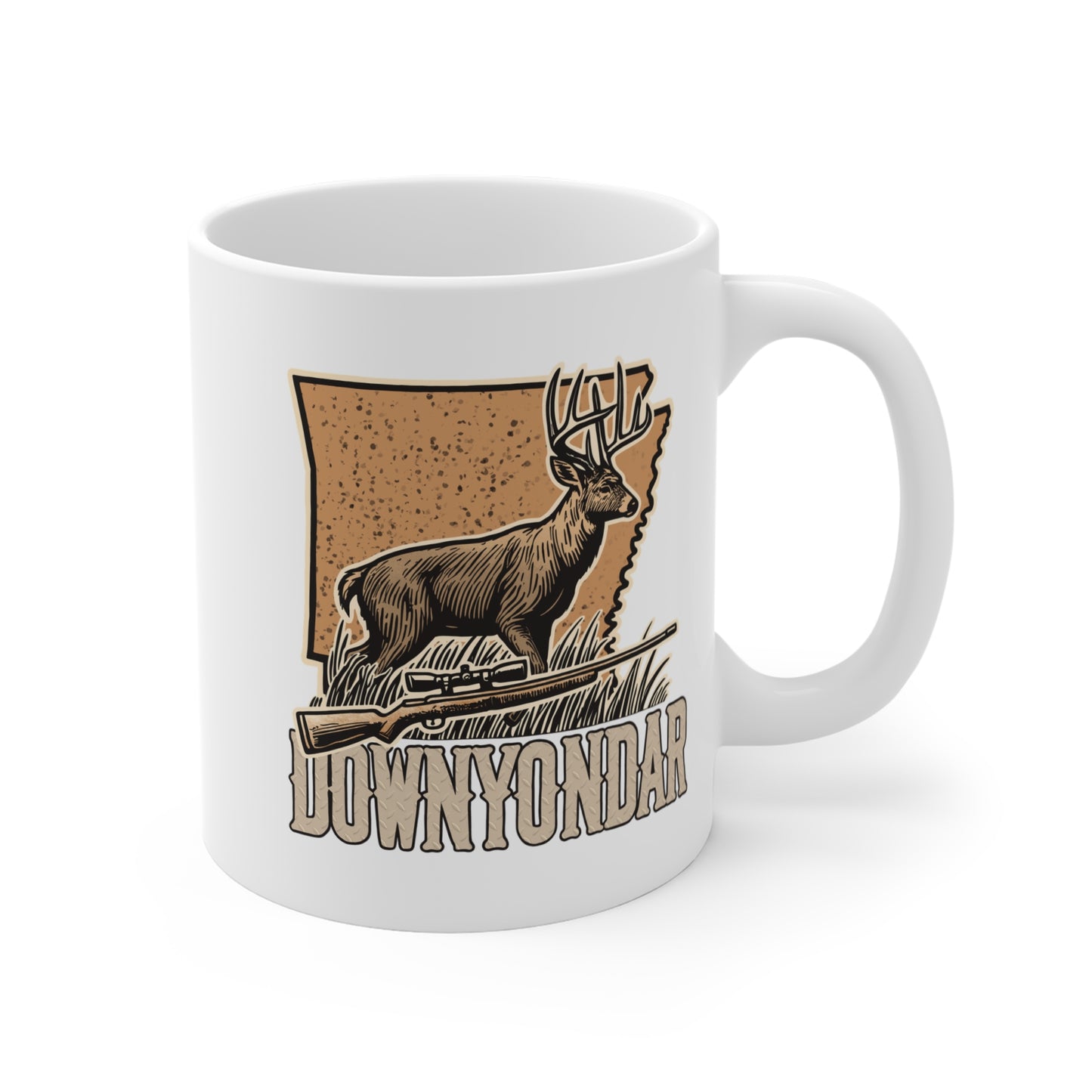 DownYondAR Whitetail Deer Ceramic Mug 11oz