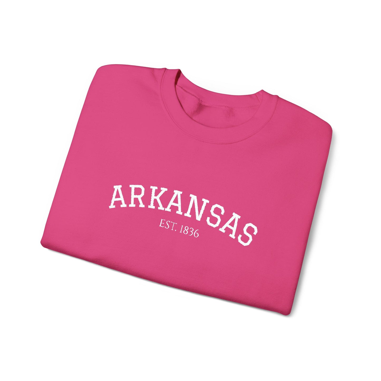 Arkansas Vintage Crewneck Sweatshirt — Classic State Pride Pullover