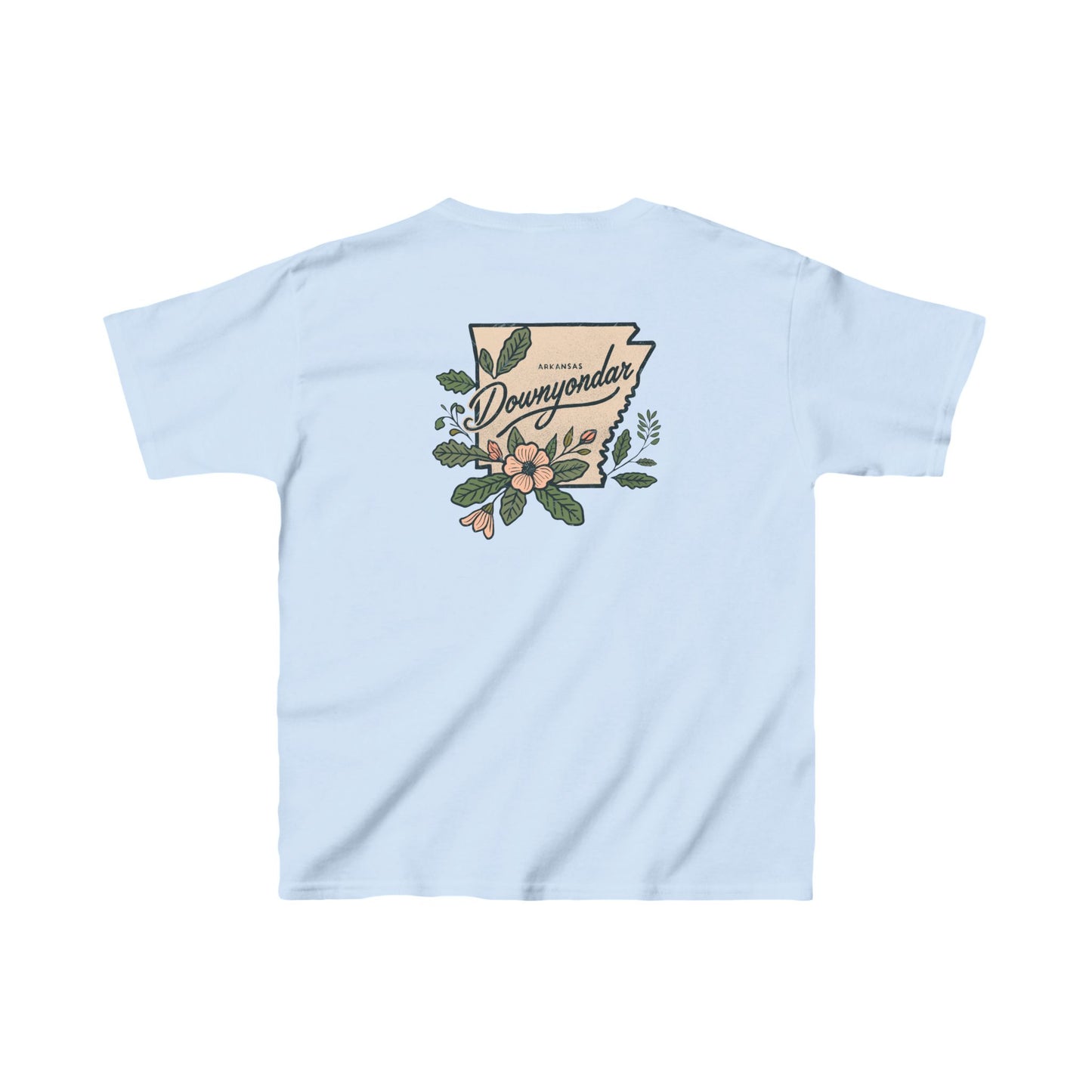 DownYondAR Floral Natural State Kids Heavy Cotton™ Tee