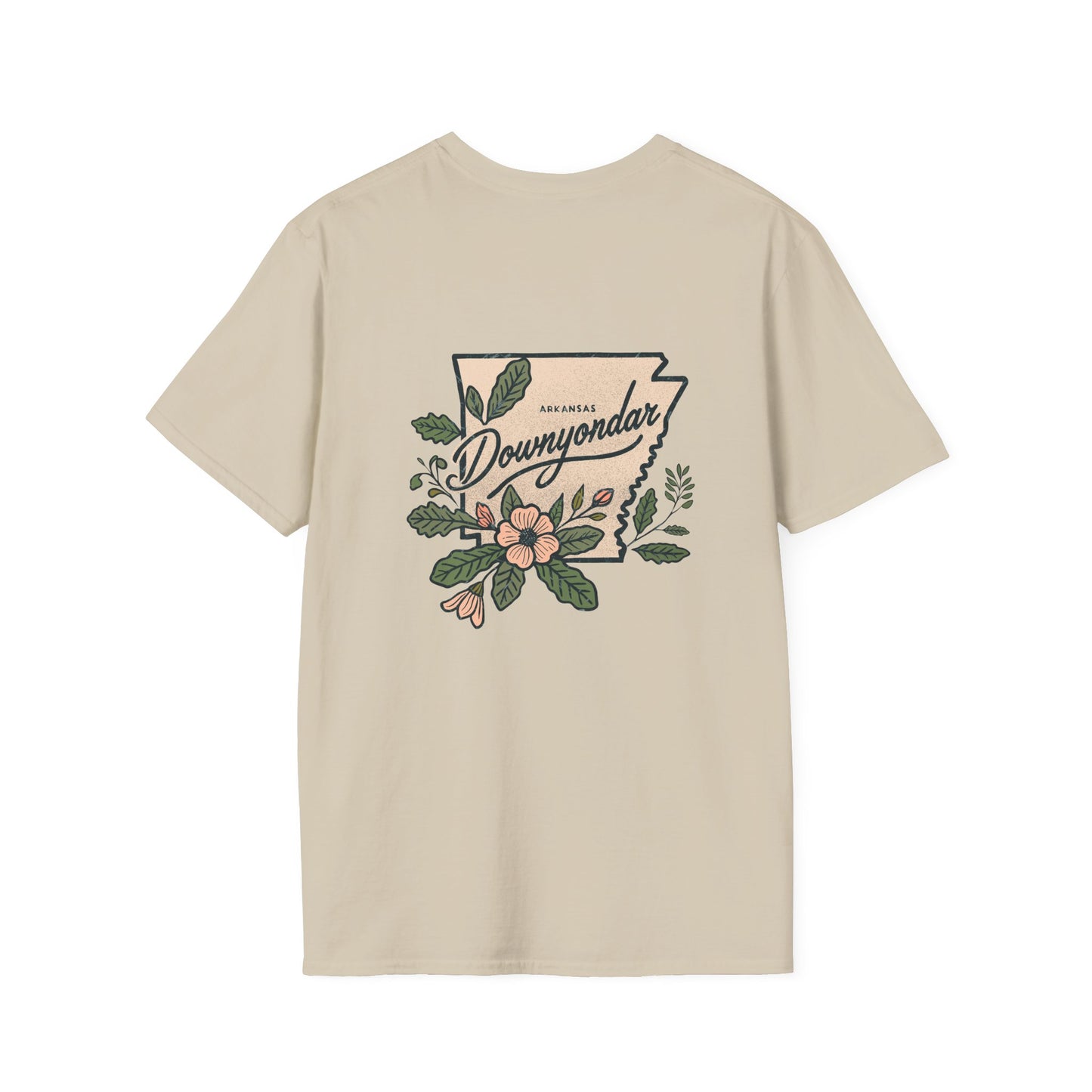 DownYondAR Floral Natural State Unisex Softstyle T-Shirt