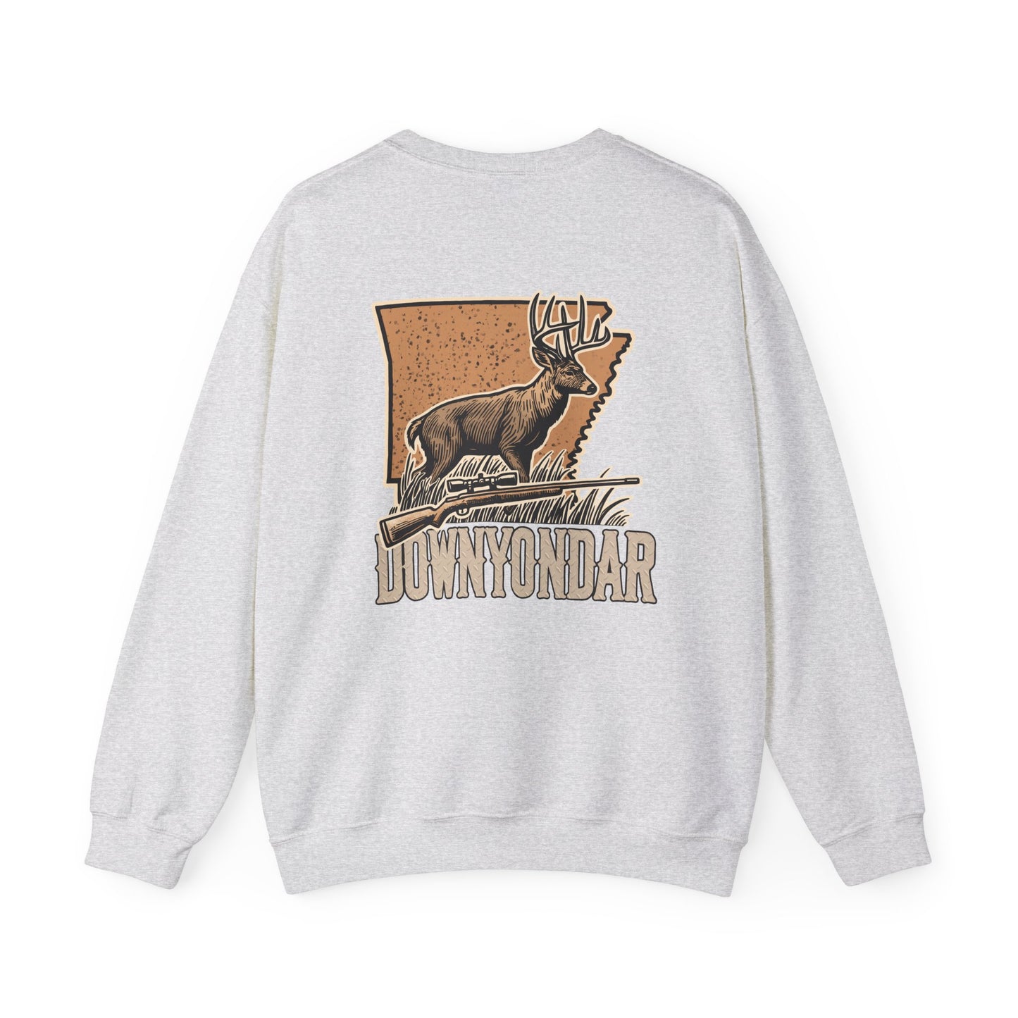 DownYondAR Arkansas Whitetail Deer Unisex Heavy Blend™ Crewneck Sweatshirt