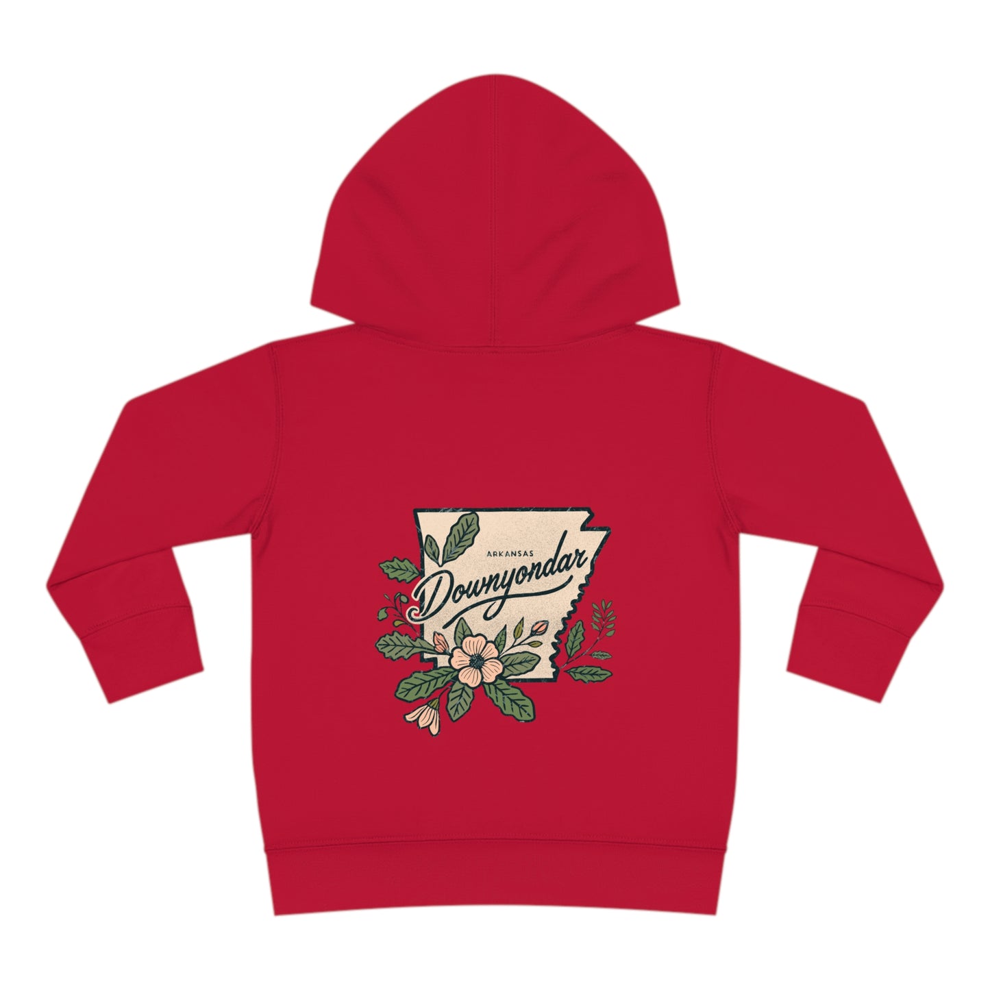 DownYondAR Floral Natural State Toddler Pullover Fleece Hoodie