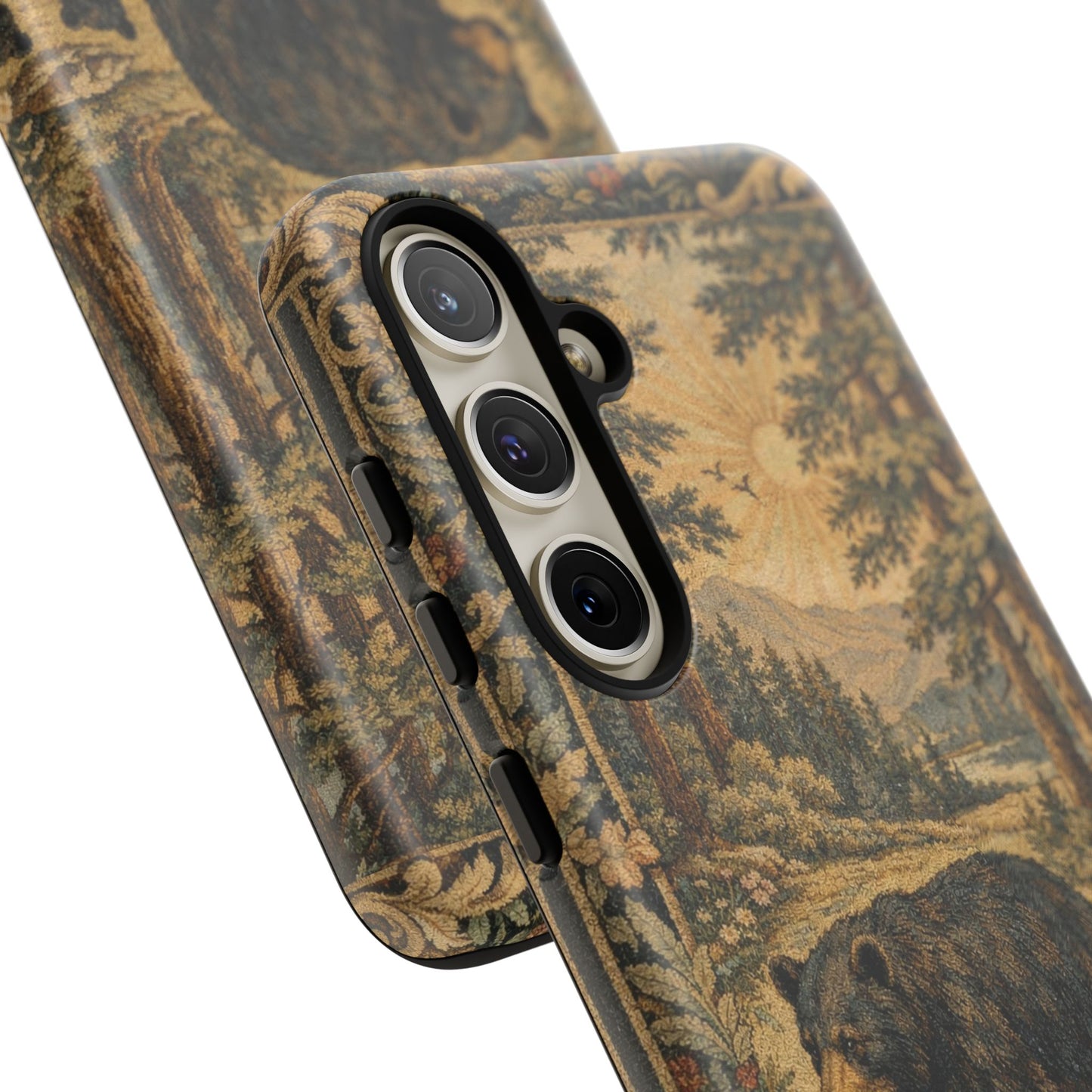The Bear State Arkansas Vintage Forest Tough Phone Case for Samsung Galaxy Phones