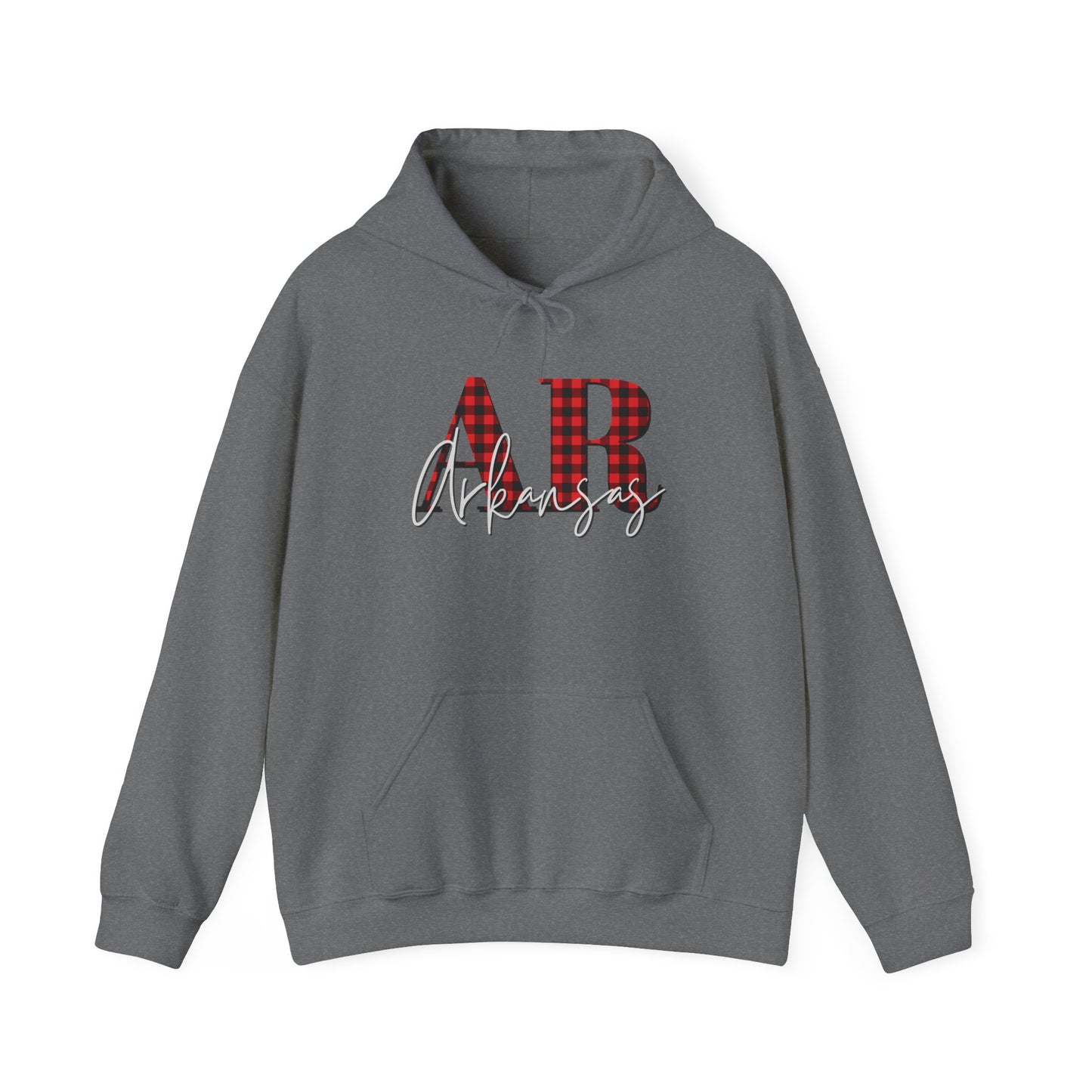 Buffalo Plaid Arkansas Christmas Unisex Heavy Blend™ Hooded Sweatshirt