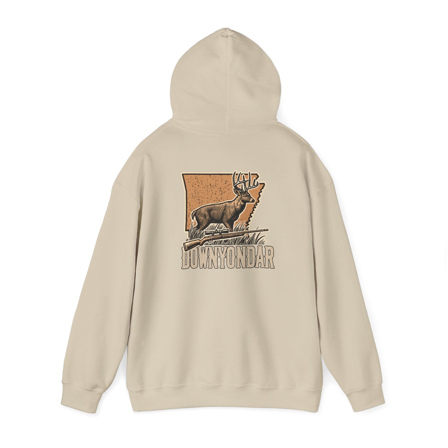 DownYondAR Arkansas Whitetail Deer Unisex Heavy Blend™ Hooded Sweatshirt