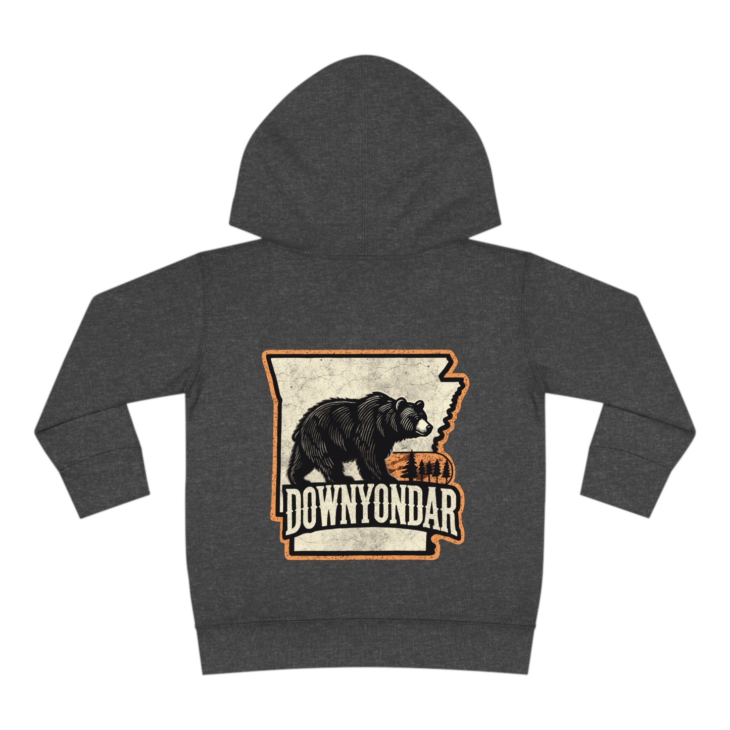 DownYondAR Black Bear Toddler Pullover Fleece Hoodie