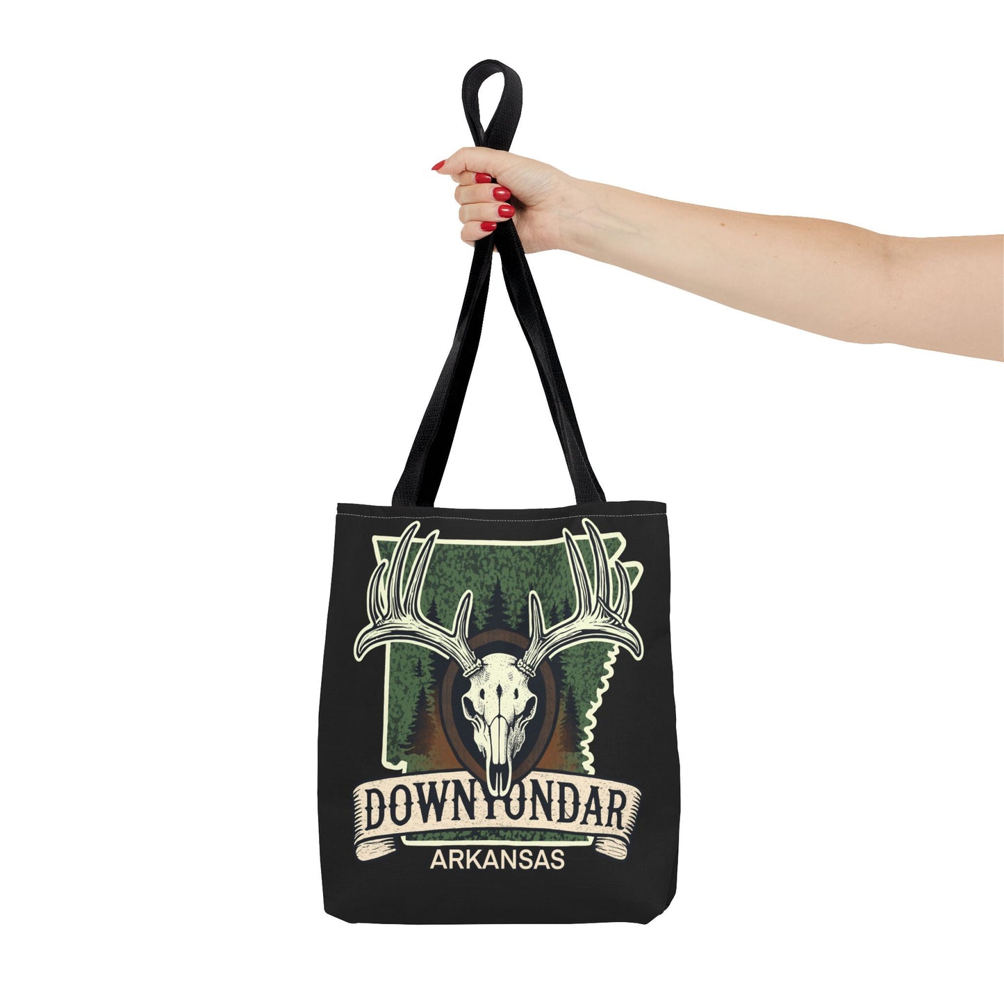 Deer Skull European Mount Arkansas Hunting Tote Bag