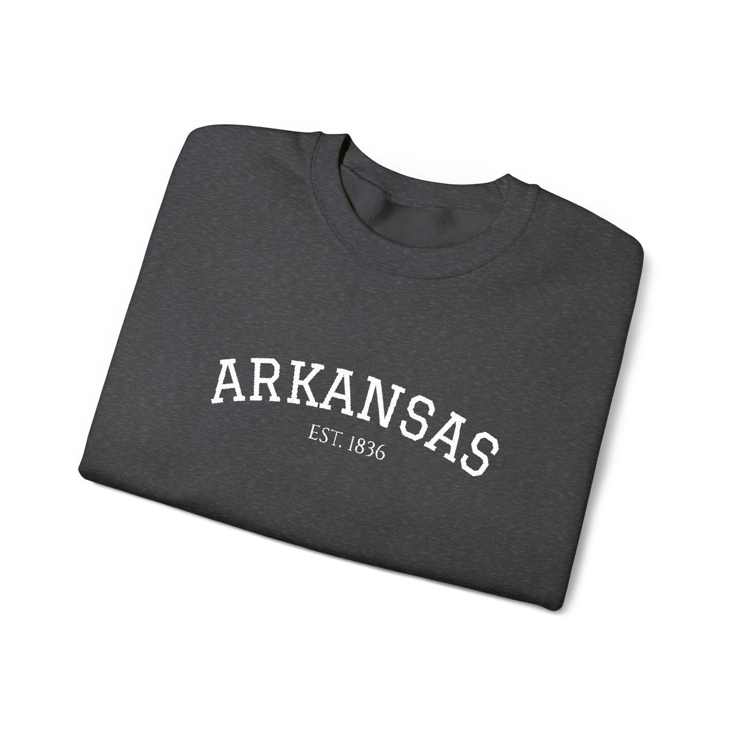 Arkansas Vintage Crewneck Sweatshirt — Classic State Pride Pullover