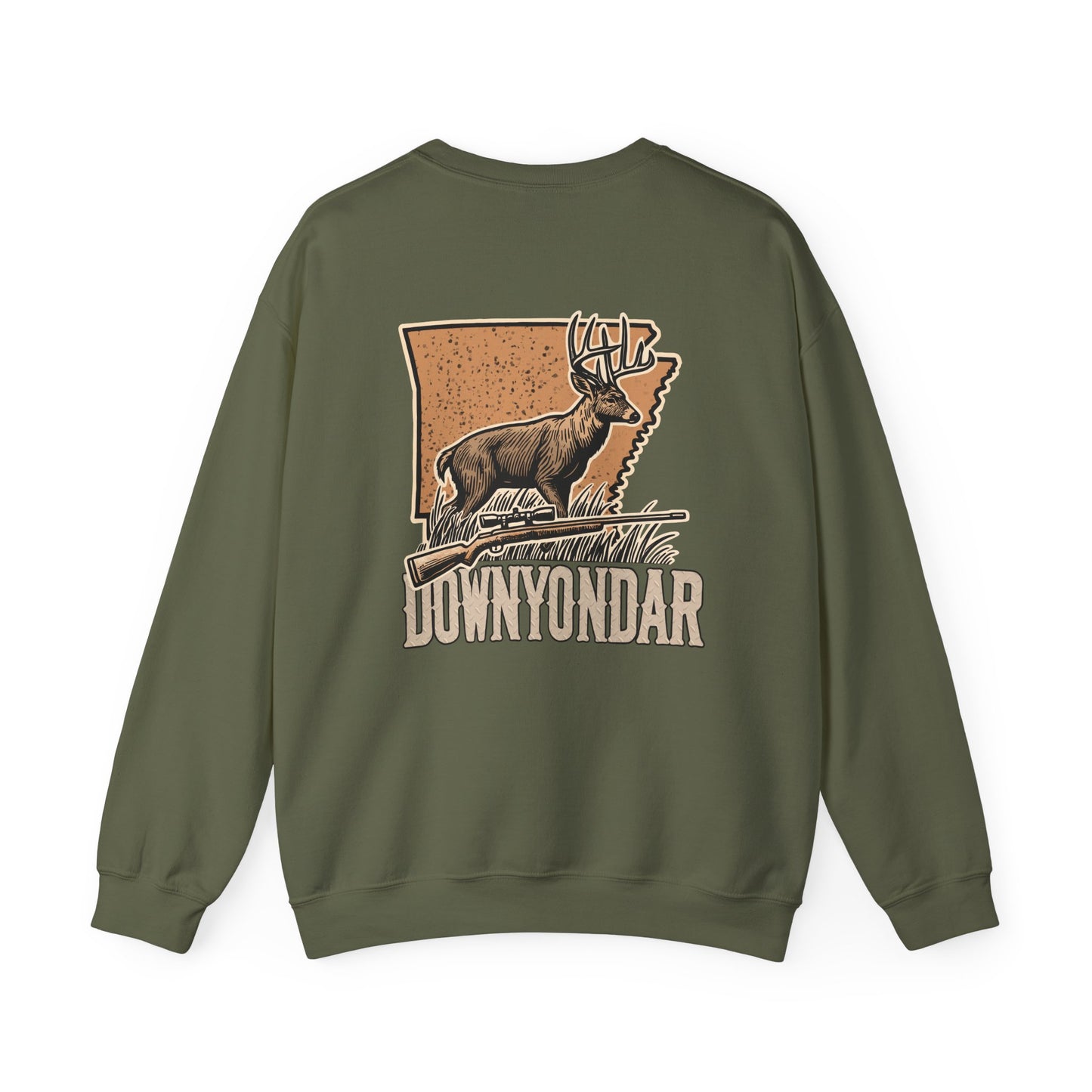 DownYondAR Arkansas Whitetail Deer Unisex Heavy Blend™ Crewneck Sweatshirt