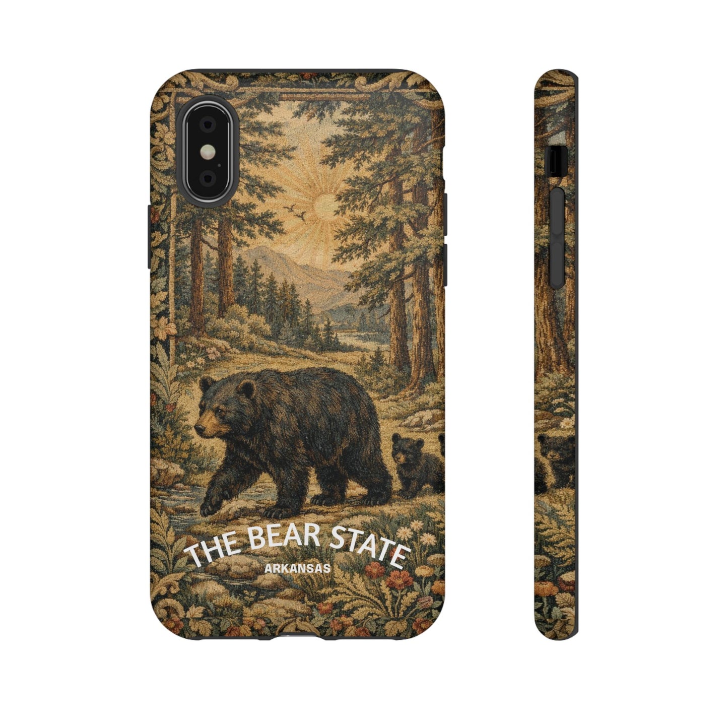 The Bear State Arkansas Vintage Forest Tough Phone Case for iPhone