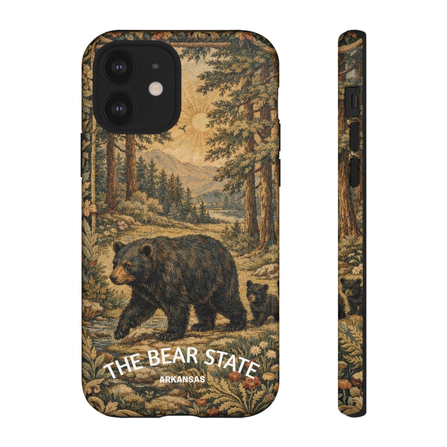 The Bear State Arkansas Vintage Forest Tough Phone Case for iPhone