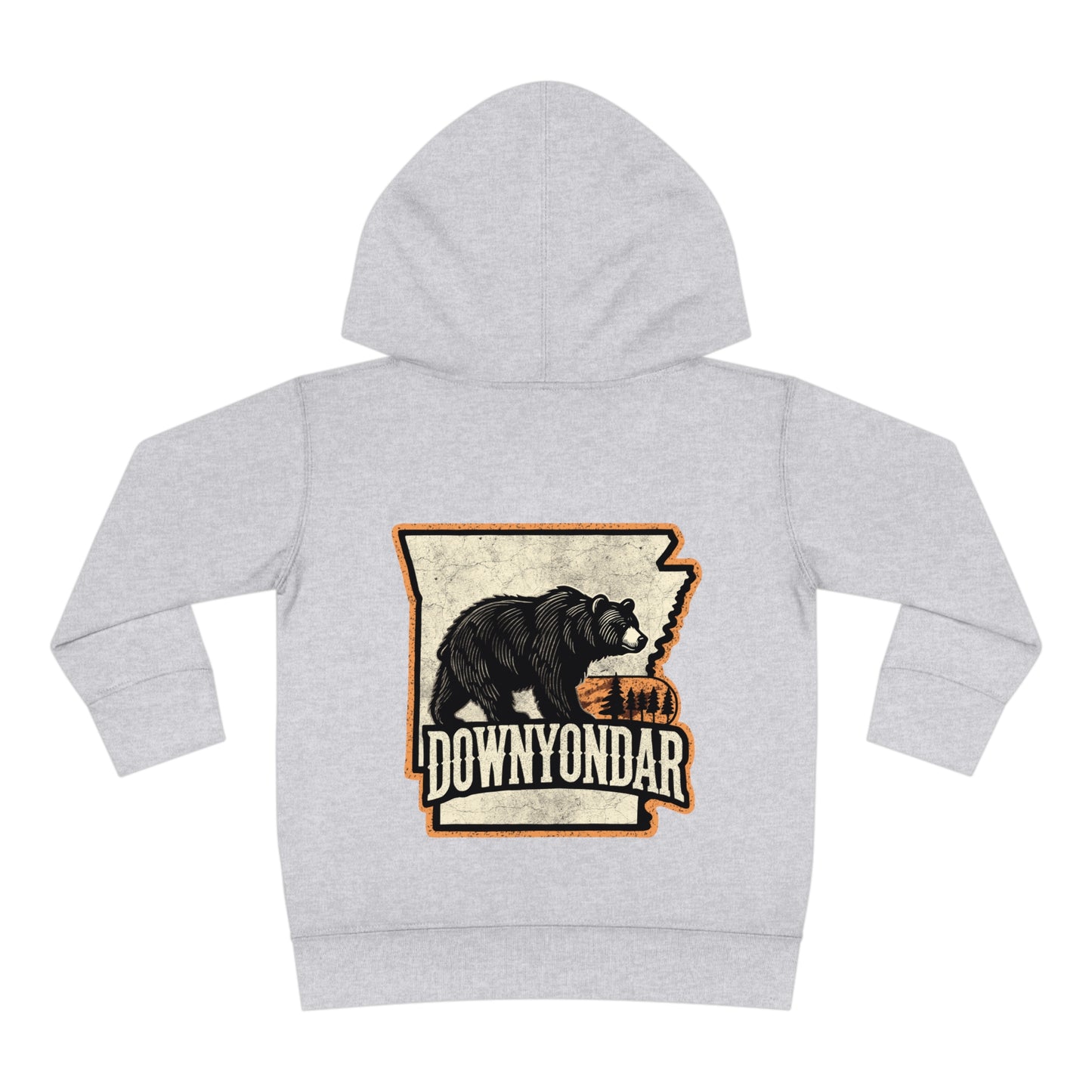 DownYondAR Black Bear Toddler Pullover Fleece Hoodie