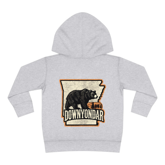 DownYondAR Black Bear Toddler Pullover Fleece Hoodie