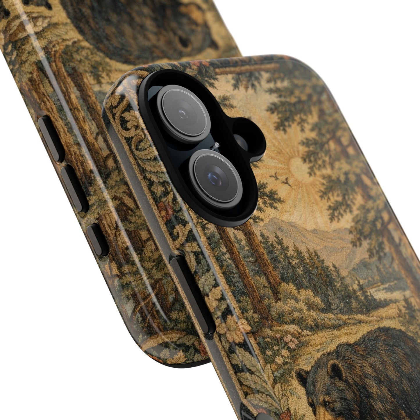 The Bear State Arkansas Vintage Forest Tough Phone Case for iPhone