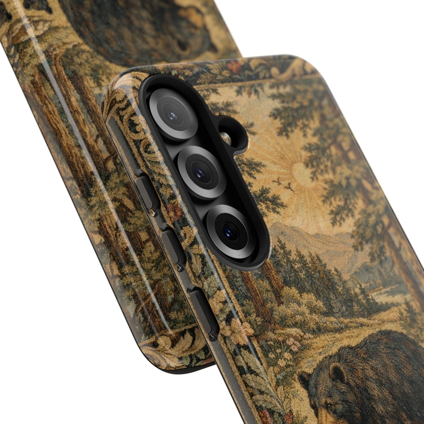 The Bear State Arkansas Vintage Forest Tough Phone Case for Samsung Galaxy Phones
