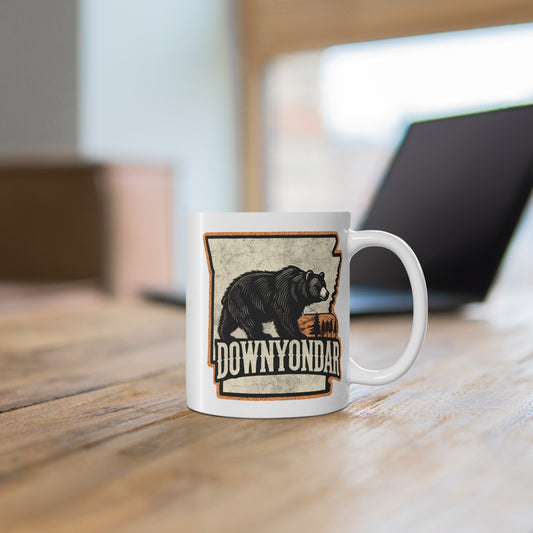 DownYondAR Black Bear Ceramic Mug 11oz