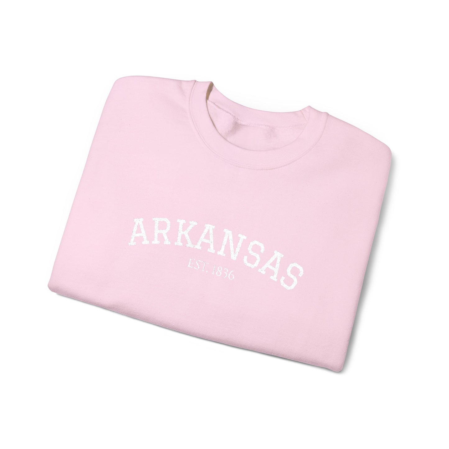 Arkansas Vintage Crewneck Sweatshirt — Classic State Pride Pullover