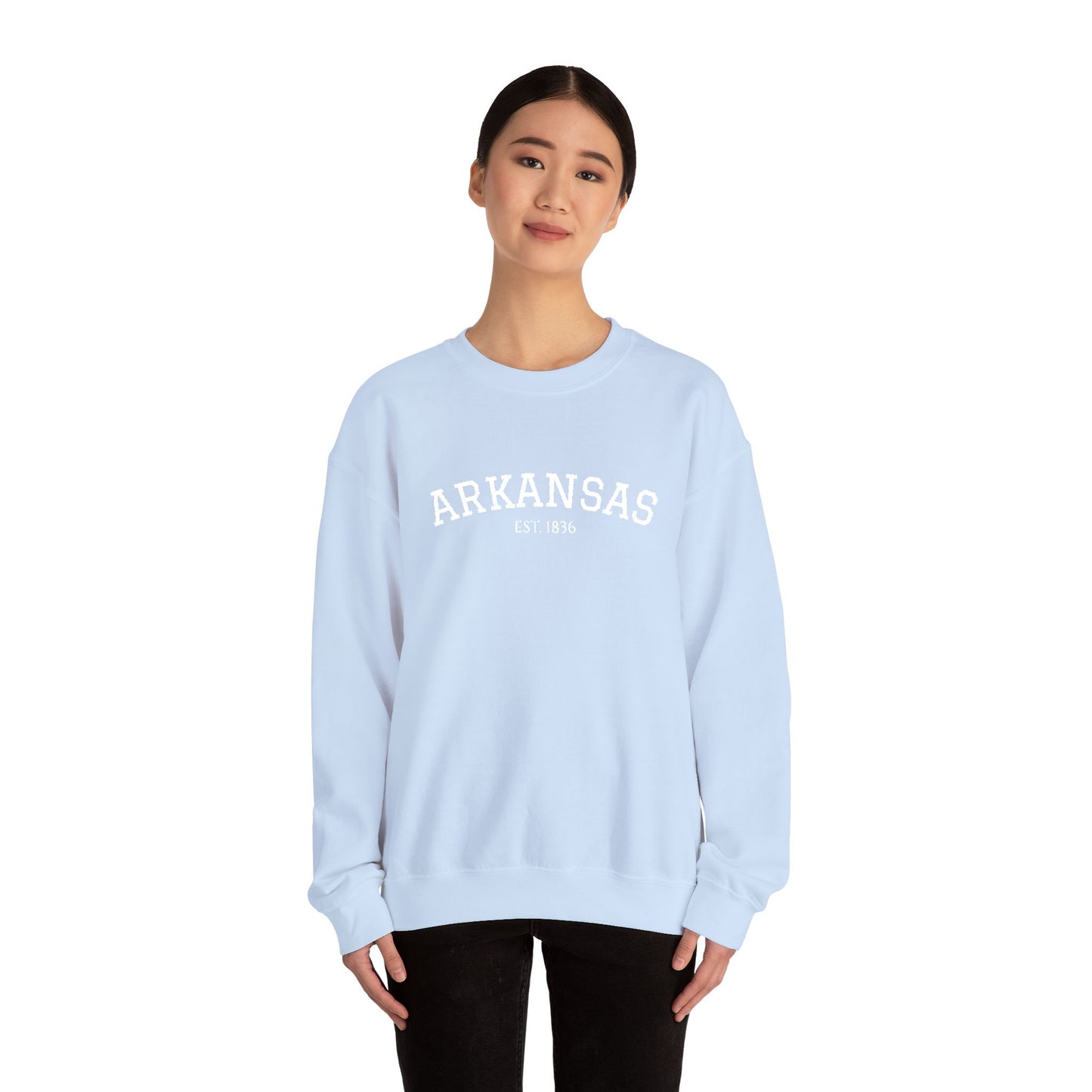 Arkansas Vintage Crewneck Sweatshirt — Classic State Pride Pullover