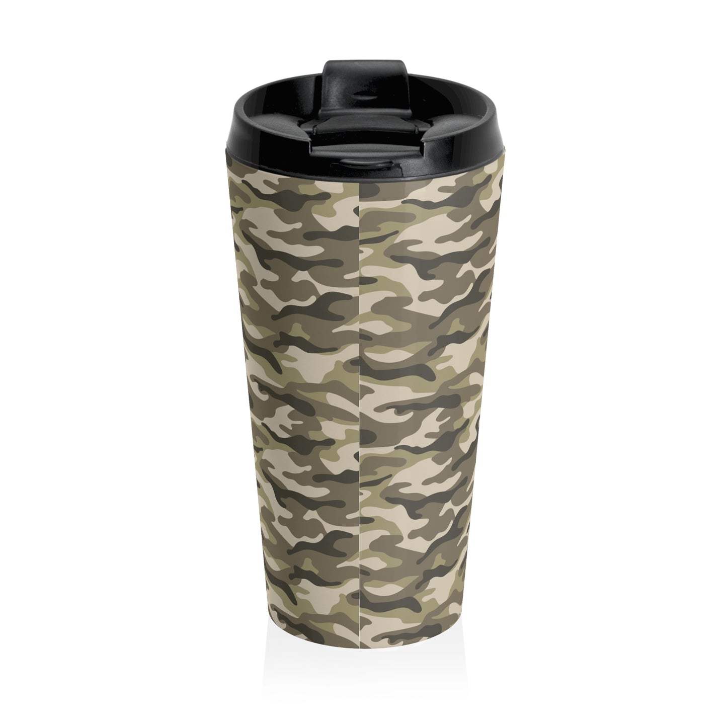 Arkansas Camo Stainless Steel Travel Mug — Insulated Outdoor Tumbler