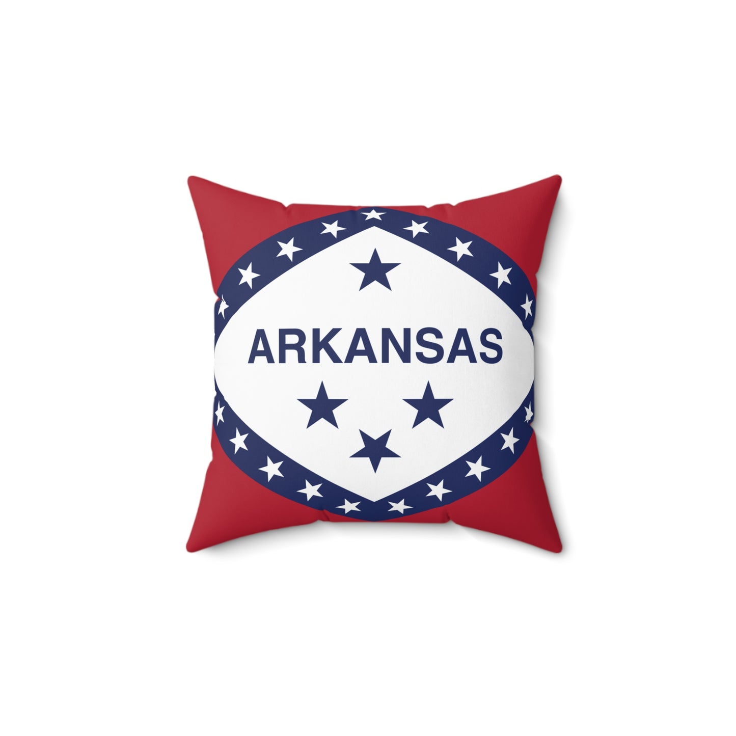 Arkansas State Pride Spun Polyester Square Pillow