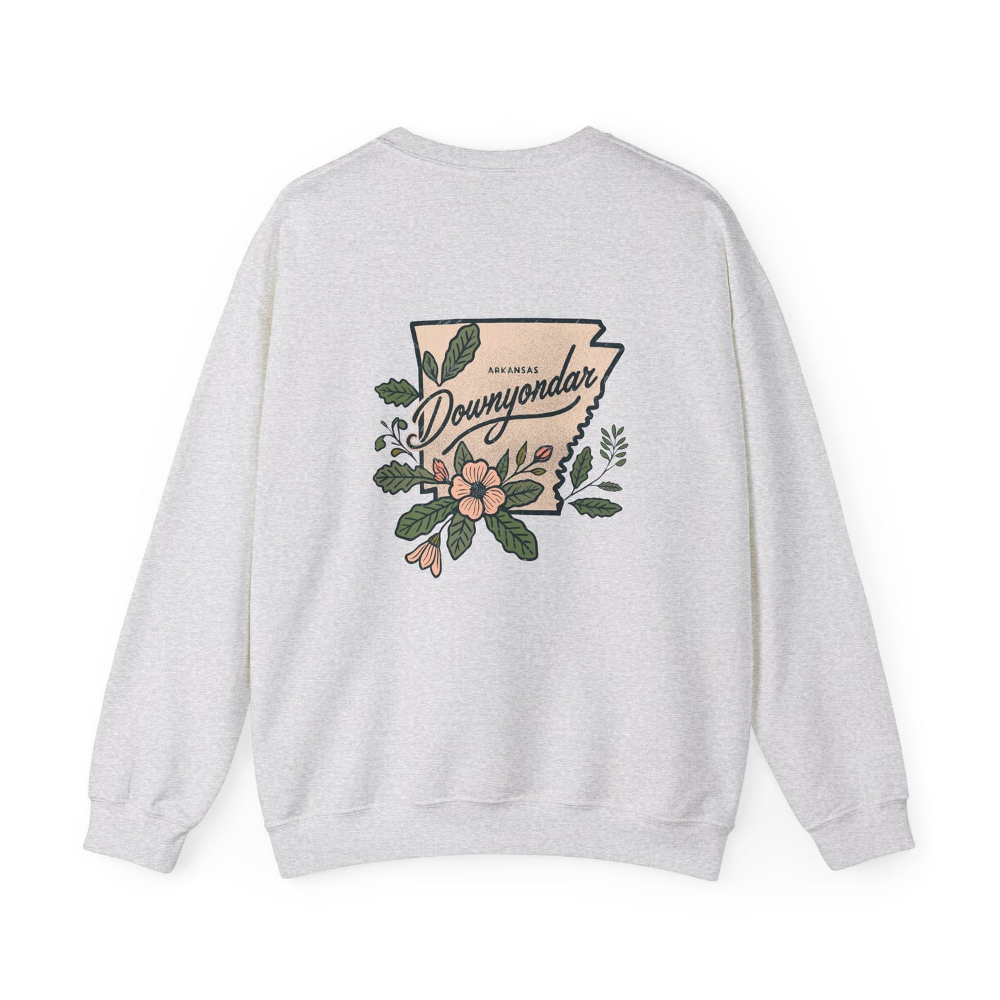 DownYondAR Floral Natural State Unisex Heavy Blend™ Crewneck Sweatshirt