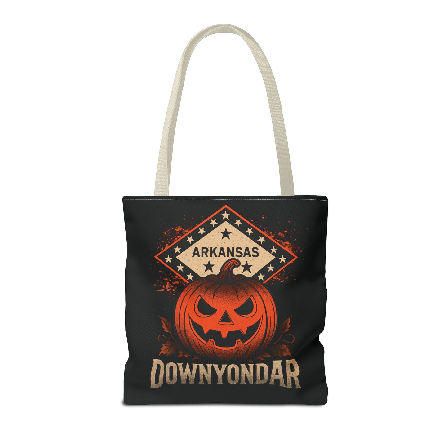 DownYondAR Arkansas Pumpkin Tote Bag, Halloween Pumpkin Tote Bag, Spooky Tote, Fall Style, Trick or Treat Bag, Arkansas Theme, Autumn Festival