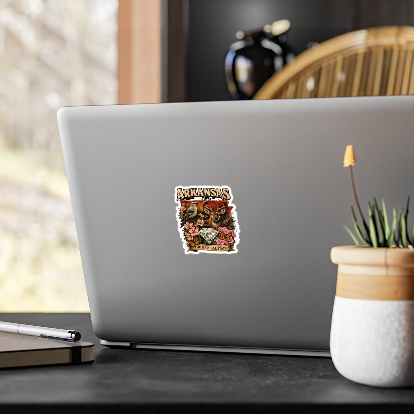 Arkansas Heritage Nature Sticker — 'The Natural State' Kiss-Cut Vinyl Decal