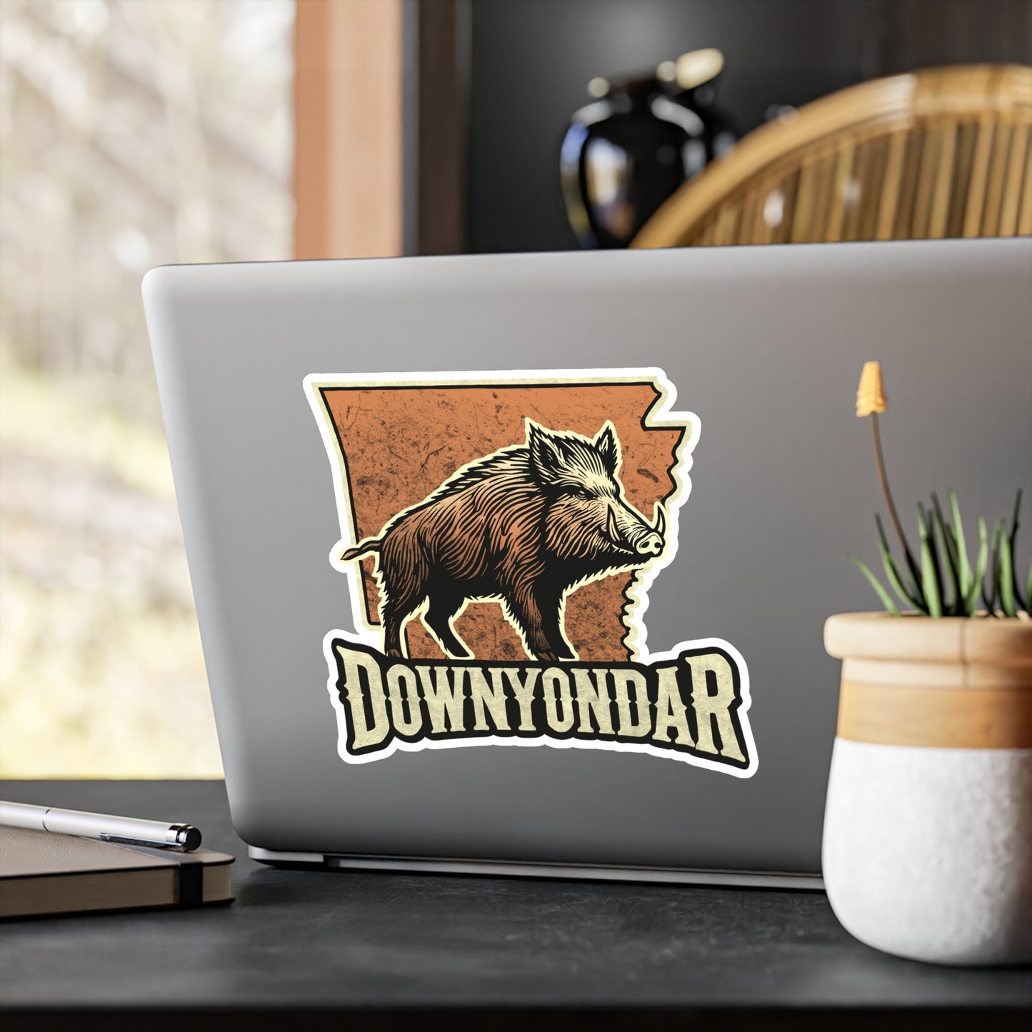 Arkansas Wildboar Hunting Vinyl Decal