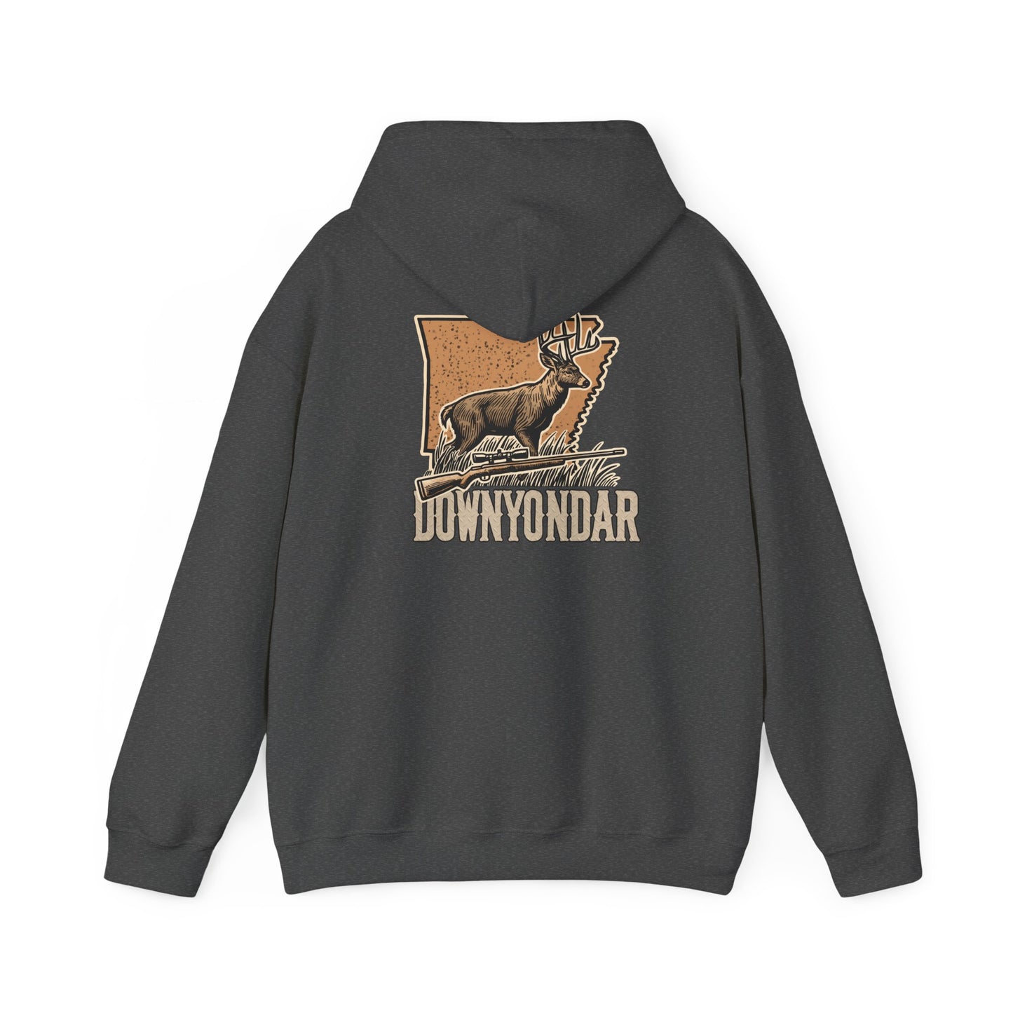 DownYondAR Arkansas Whitetail Deer Unisex Heavy Blend™ Hooded Sweatshirt